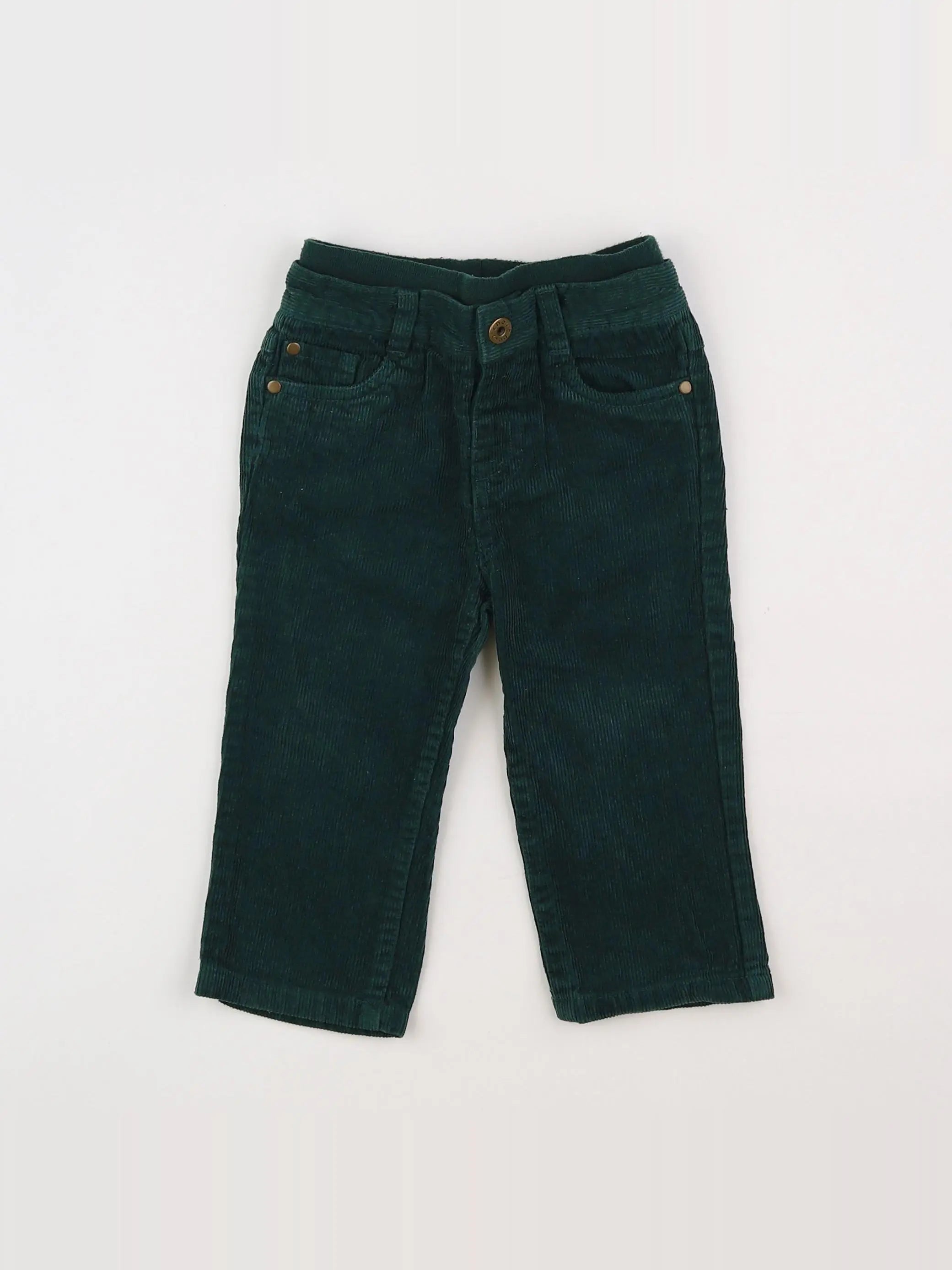 Boutchou - pantalon vert - 9 mois