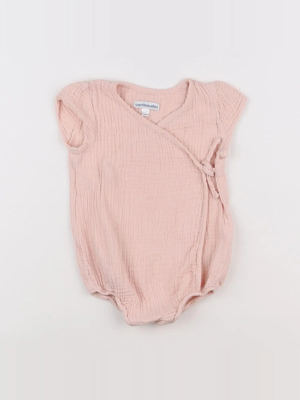 Vertbaudet - combinaison rose - 9 mois