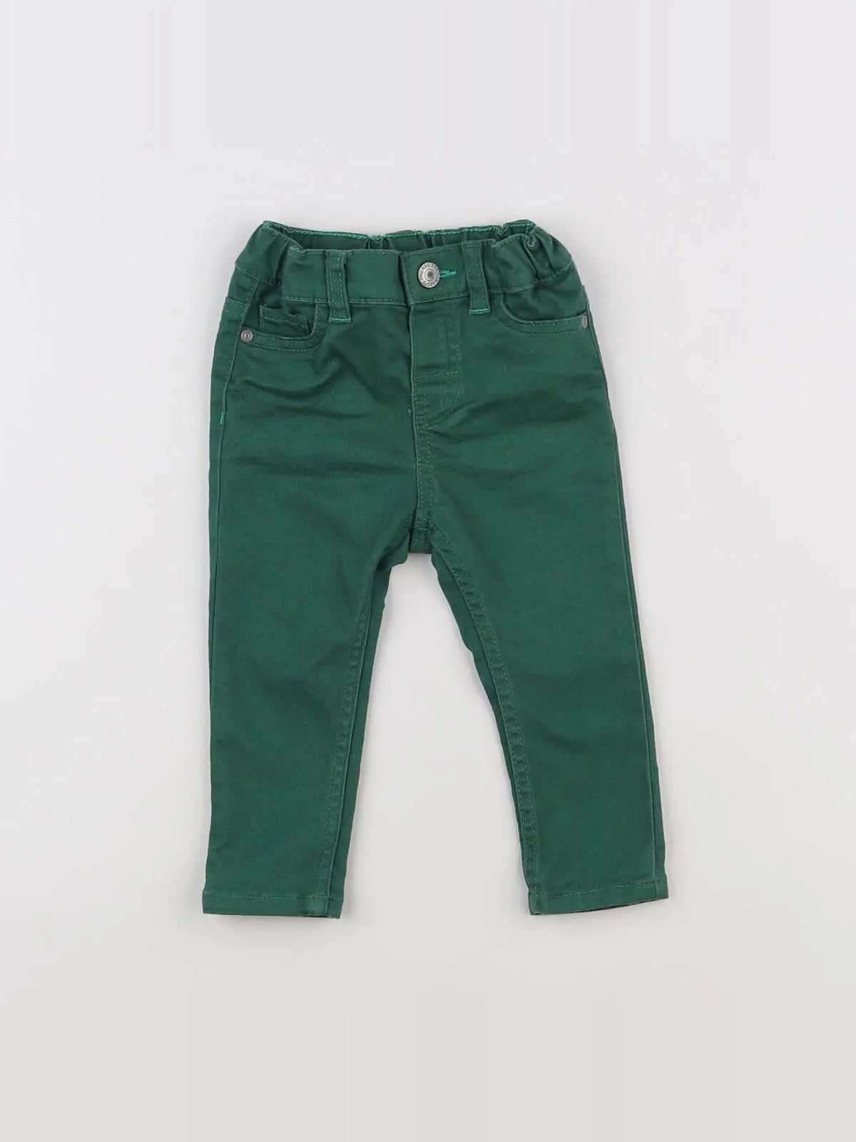 H&M - jean vert - 6/9 mois