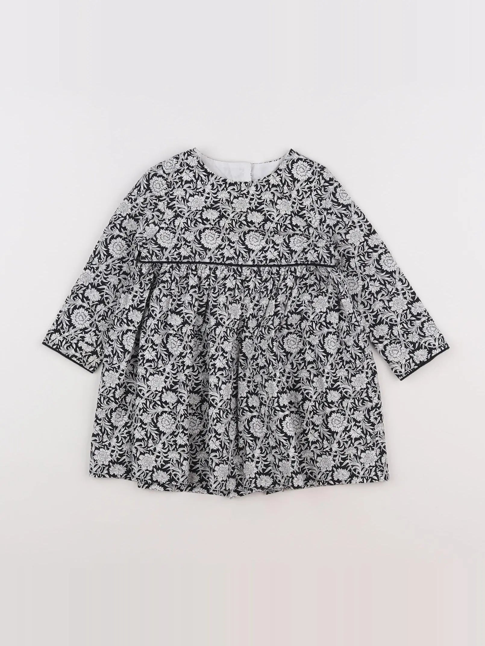 Natalys - robe blanc, noir - 18 mois