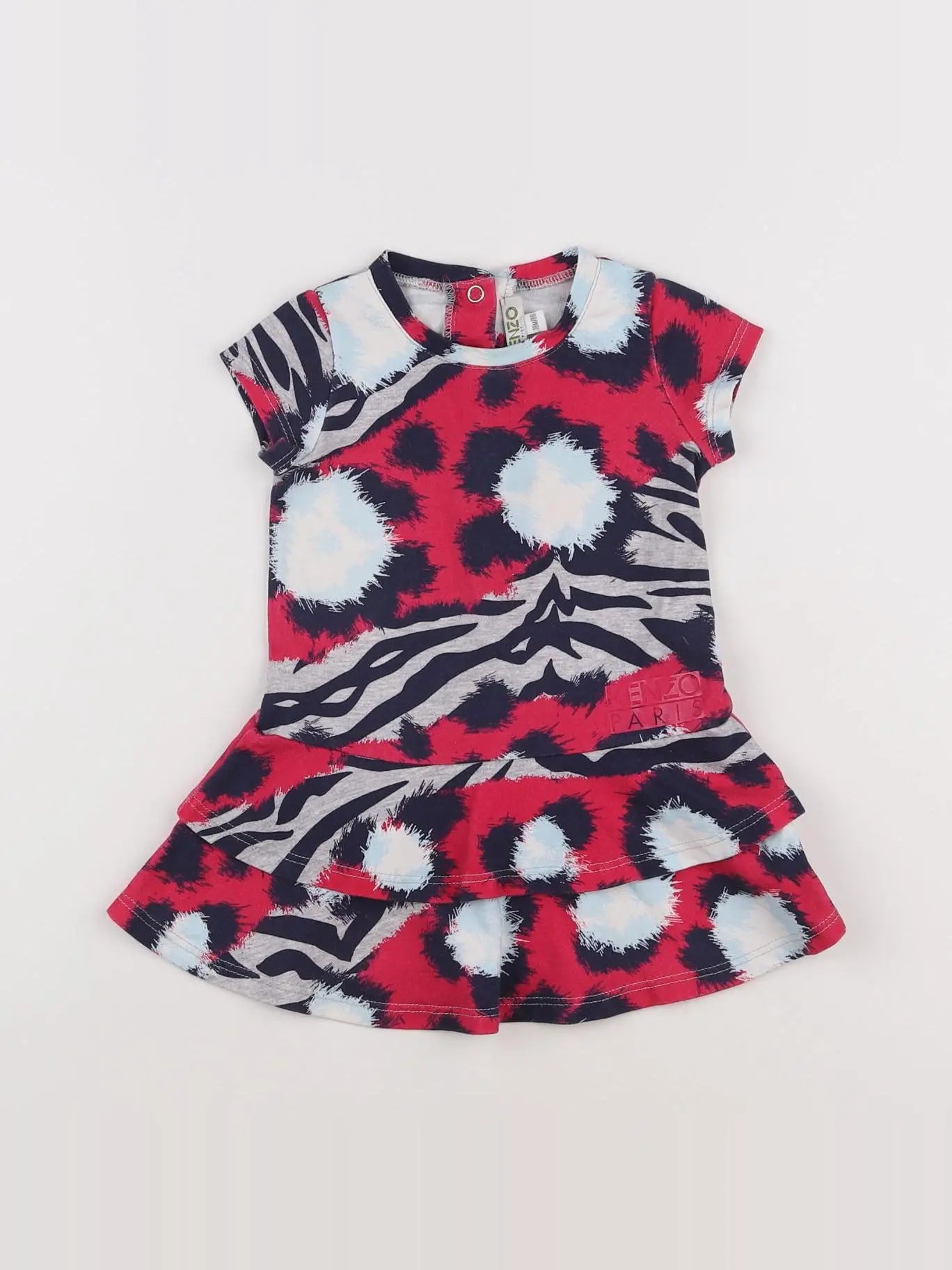 Kenzo - robe bleu, rose - 18 mois