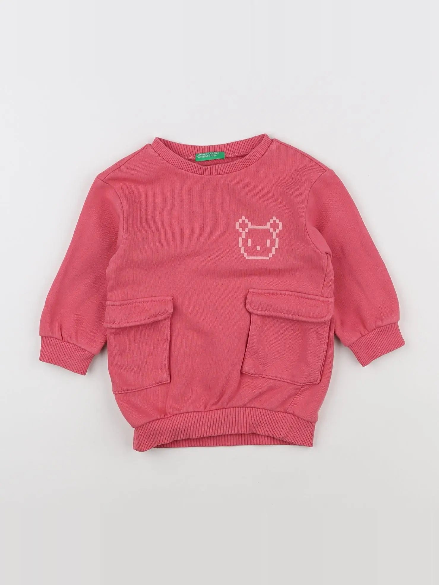 Benetton - robe rose - 12/18 mois