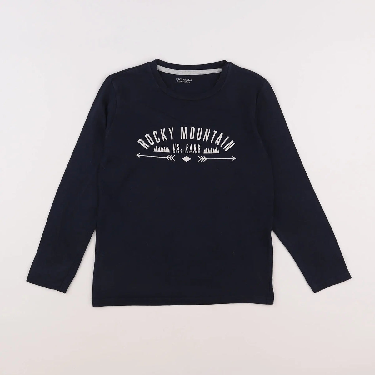 Vertbaudet - tee-shirt bleu - 8 ans