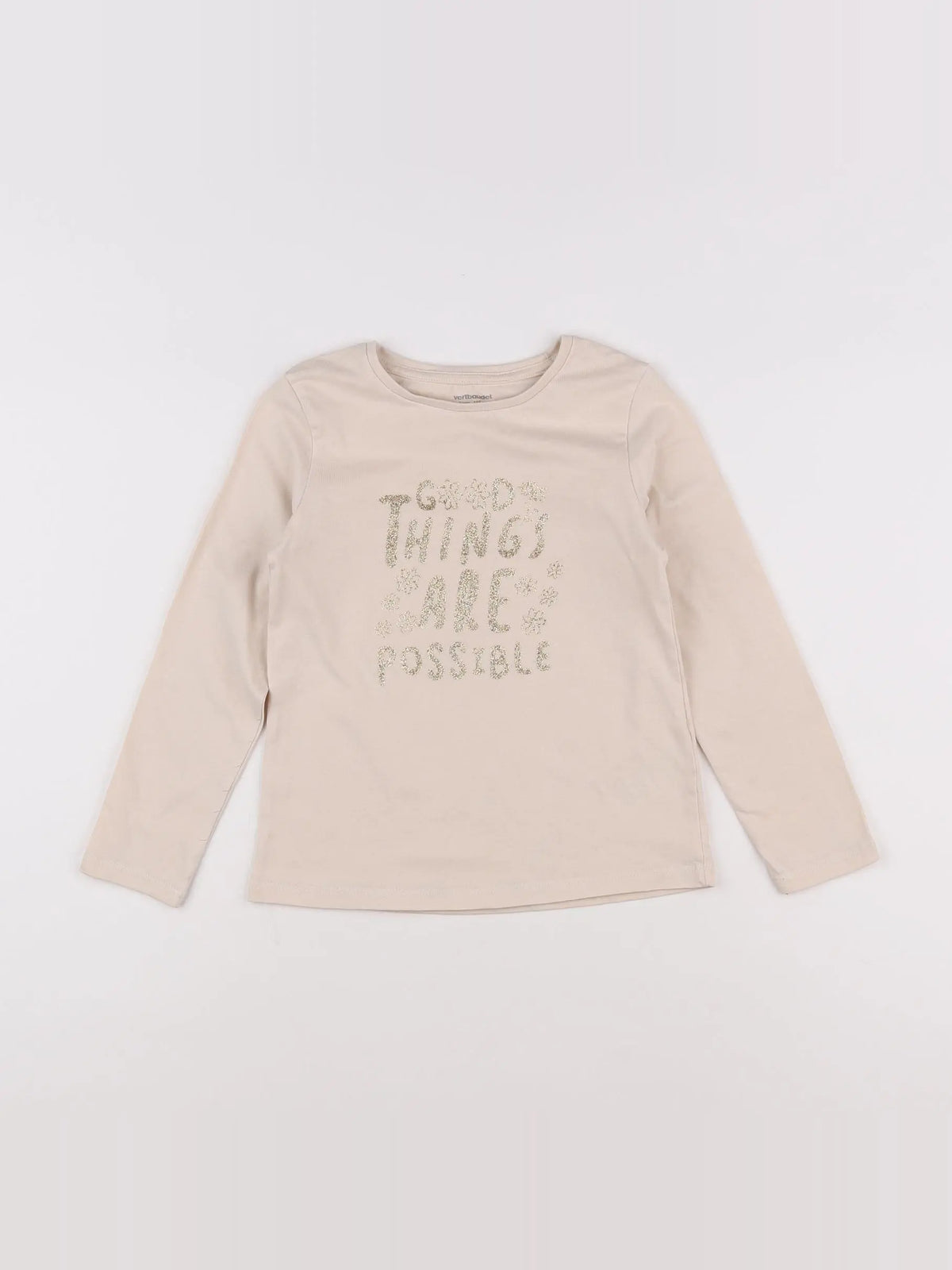 Vertbaudet - tee-shirt rose - 6 ans