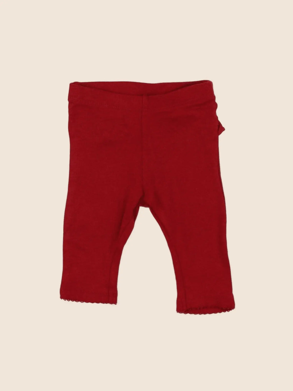 H&M - legging rouge - 3 mois