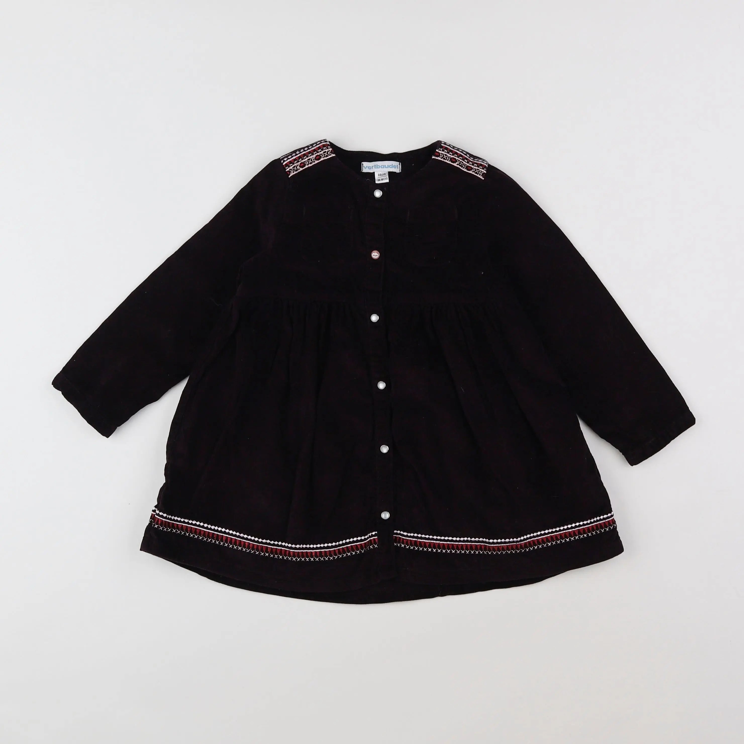 Vertbaudet - robe violet - 2 ans