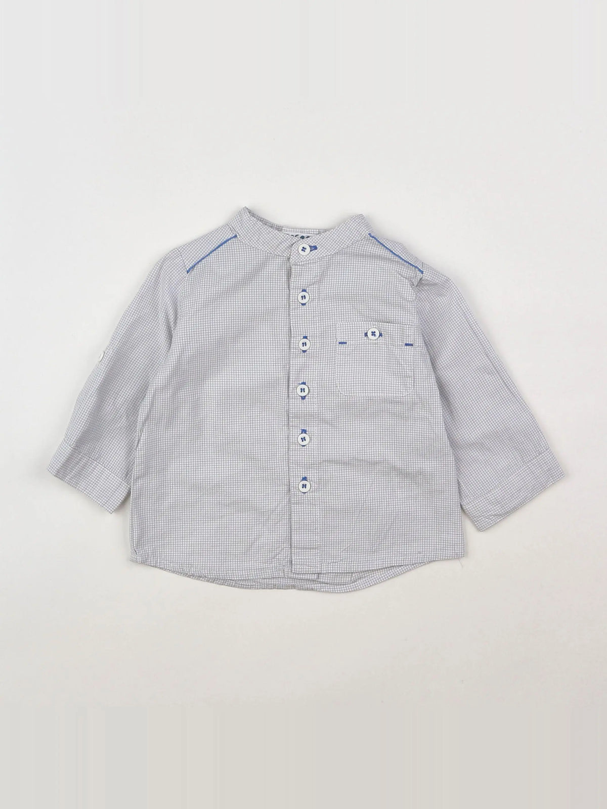 La Redoute - chemise blanc, gris - 2 ans