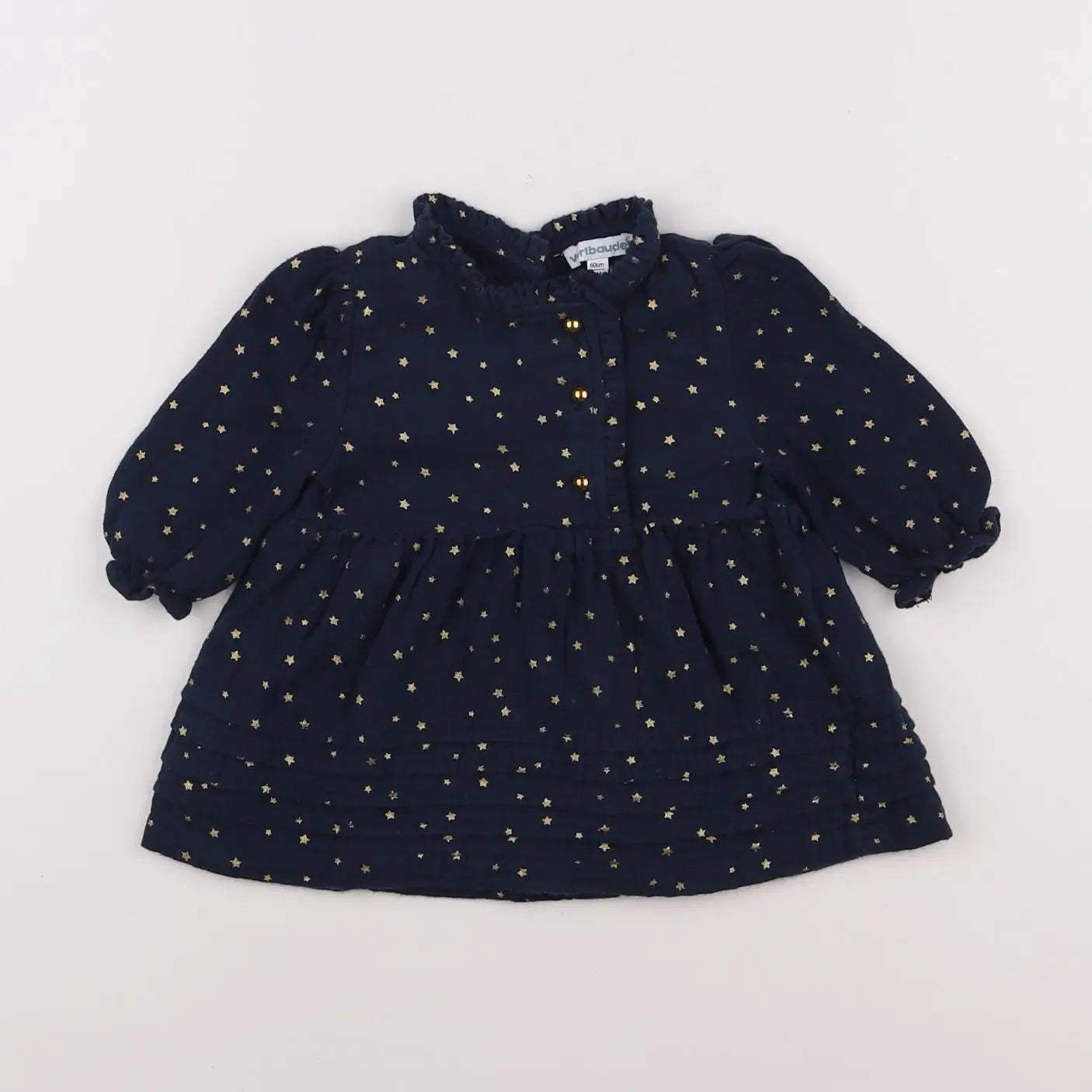 Vertbaudet - robe bleu - 3 mois