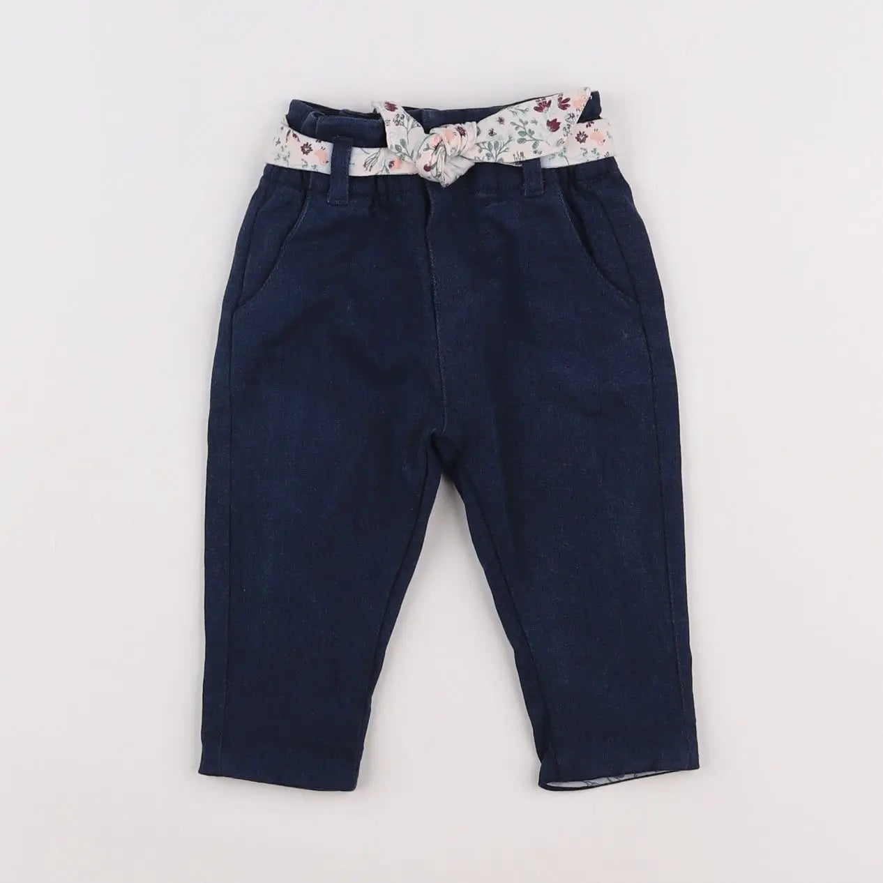 Vertbaudet - pantalon bleu - 3 mois