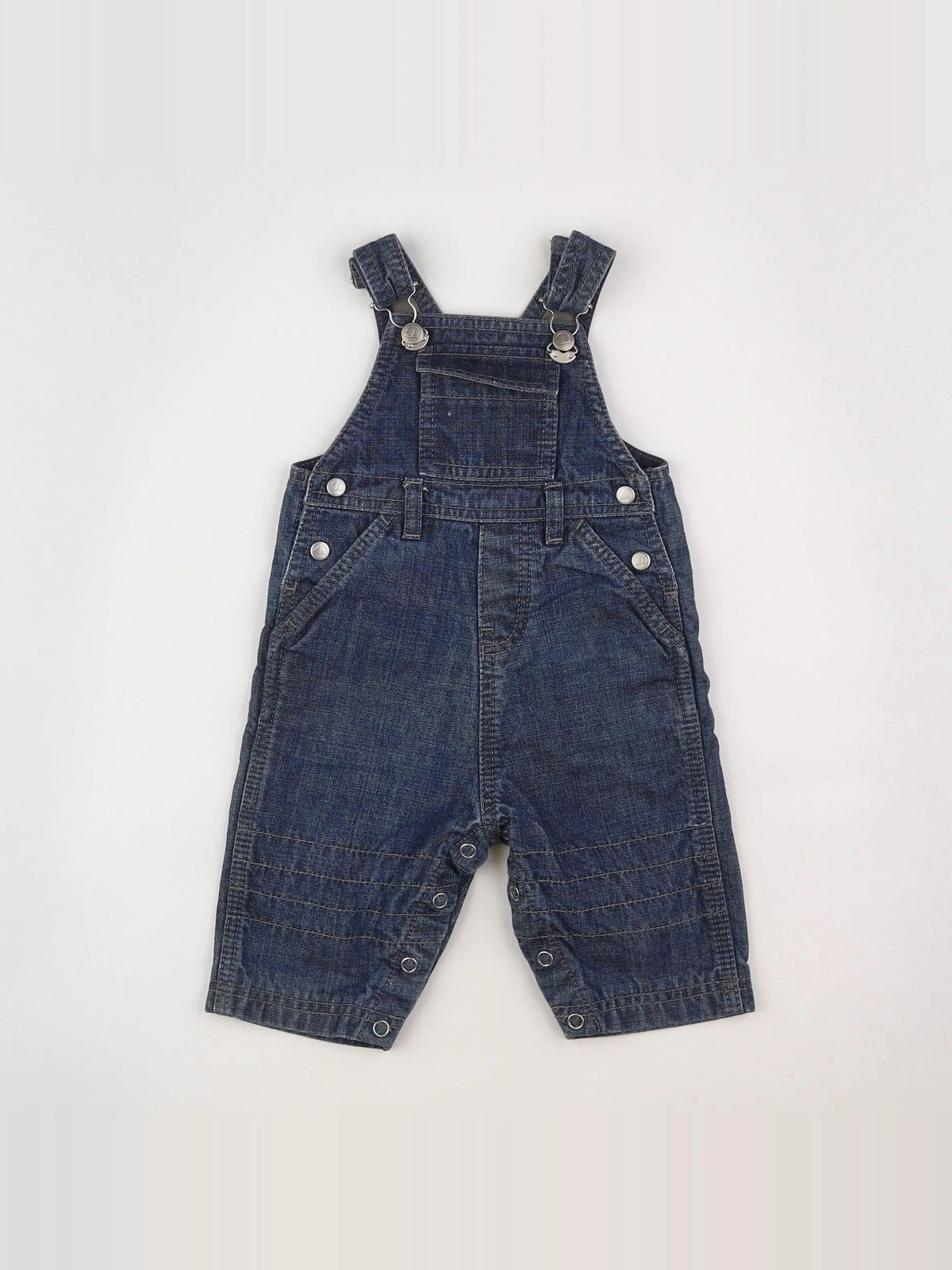 Petit Bateau - salopette bleu - 3 mois