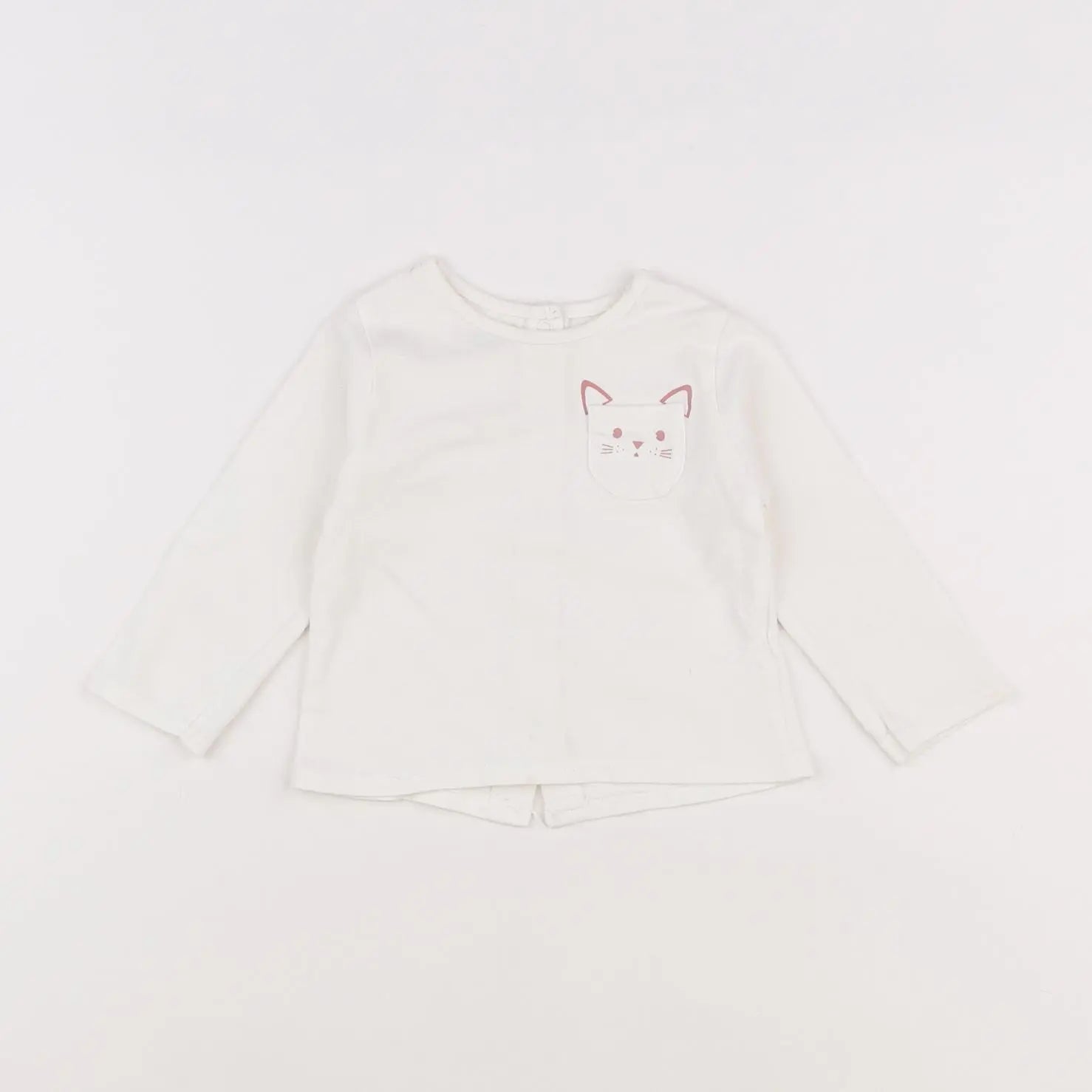 Vertbaudet - tee-shirt blanc - 6 mois