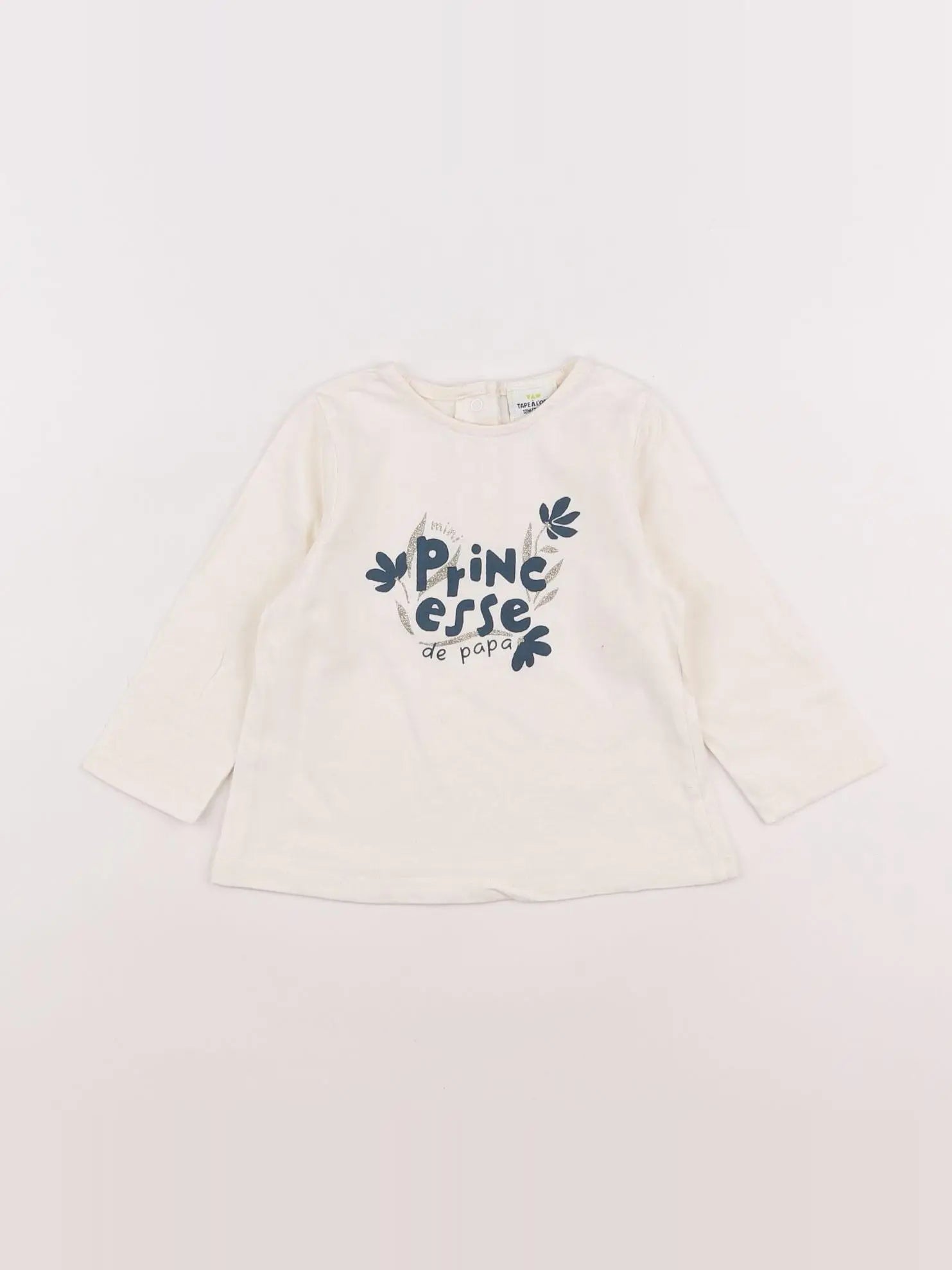 Tape à l'oeil - tee-shirt blanc - 12 mois