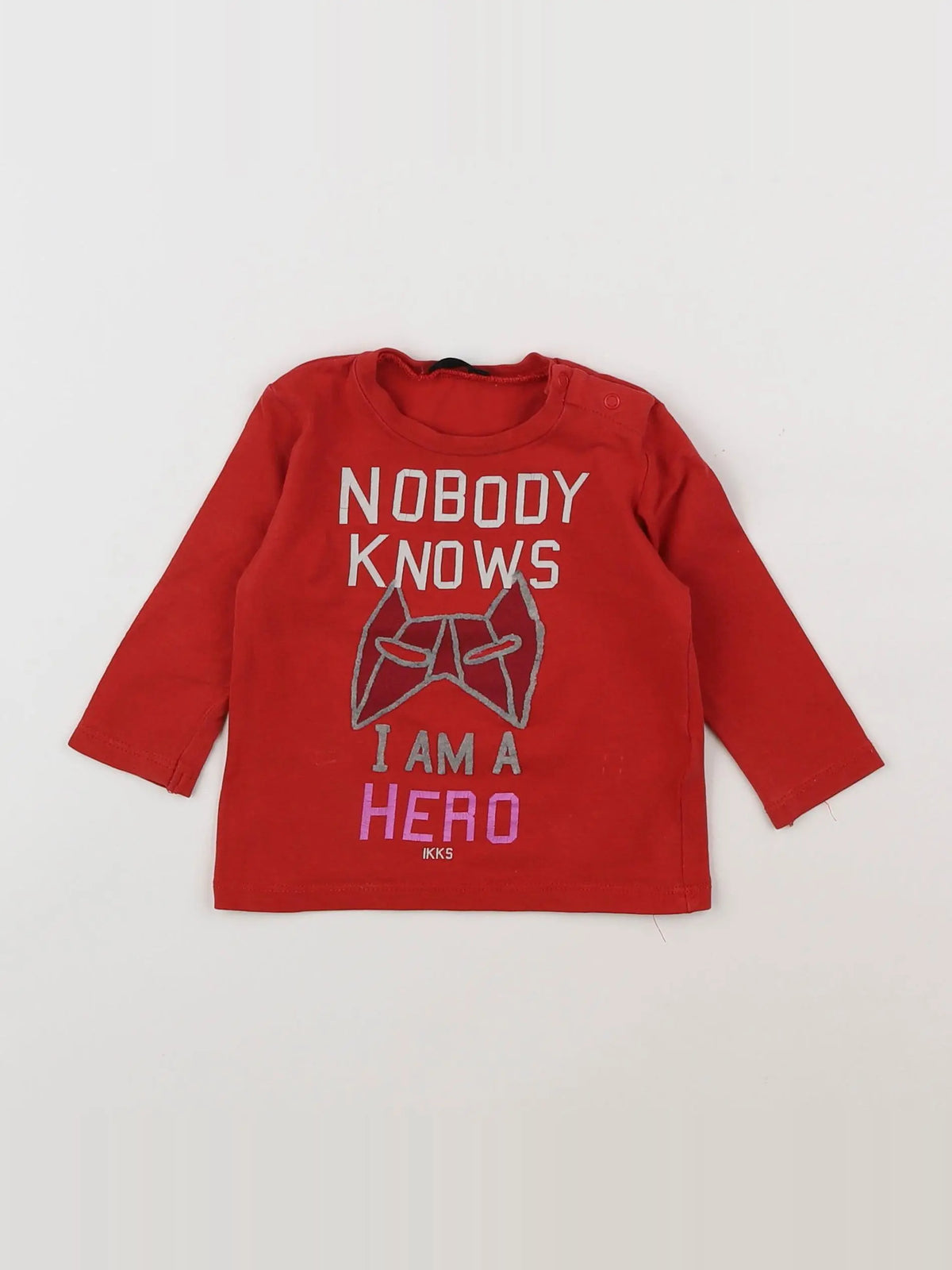IKKS - tee-shirt rouge - 6 mois