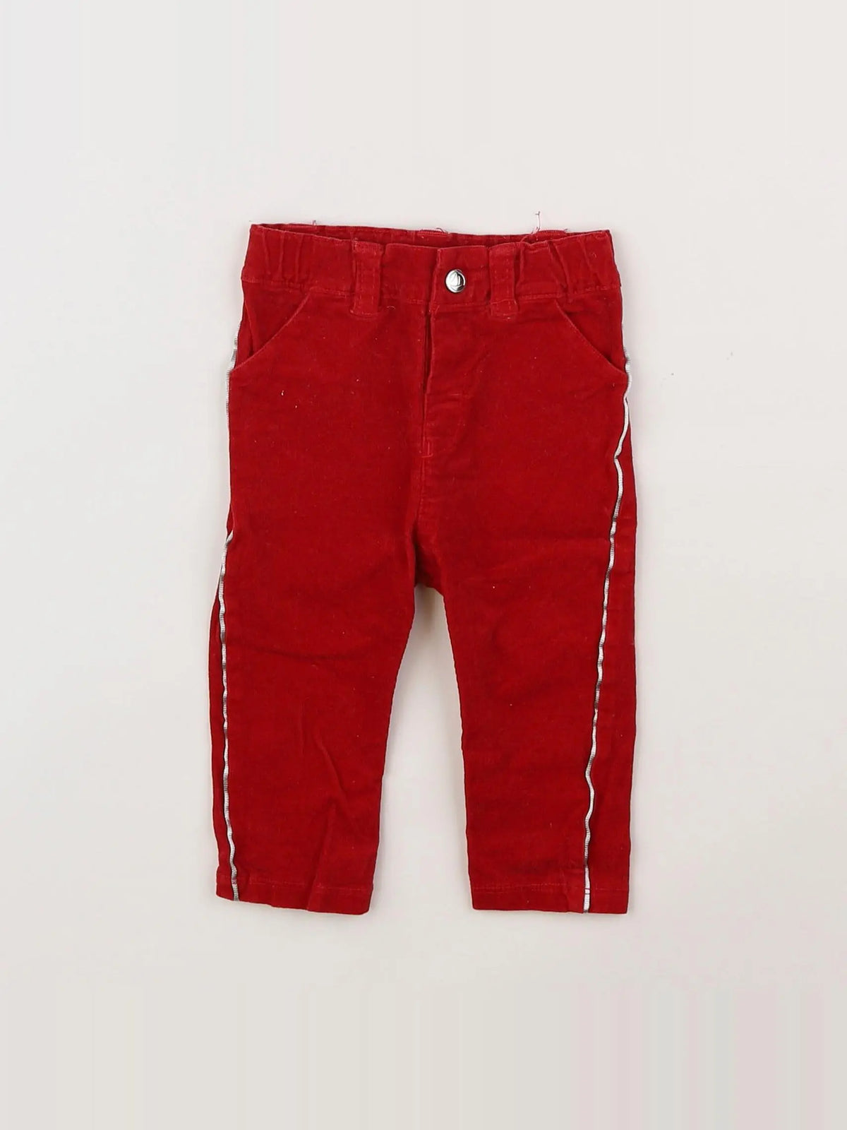 Petit Bateau - pantalon rouge - 6 mois
