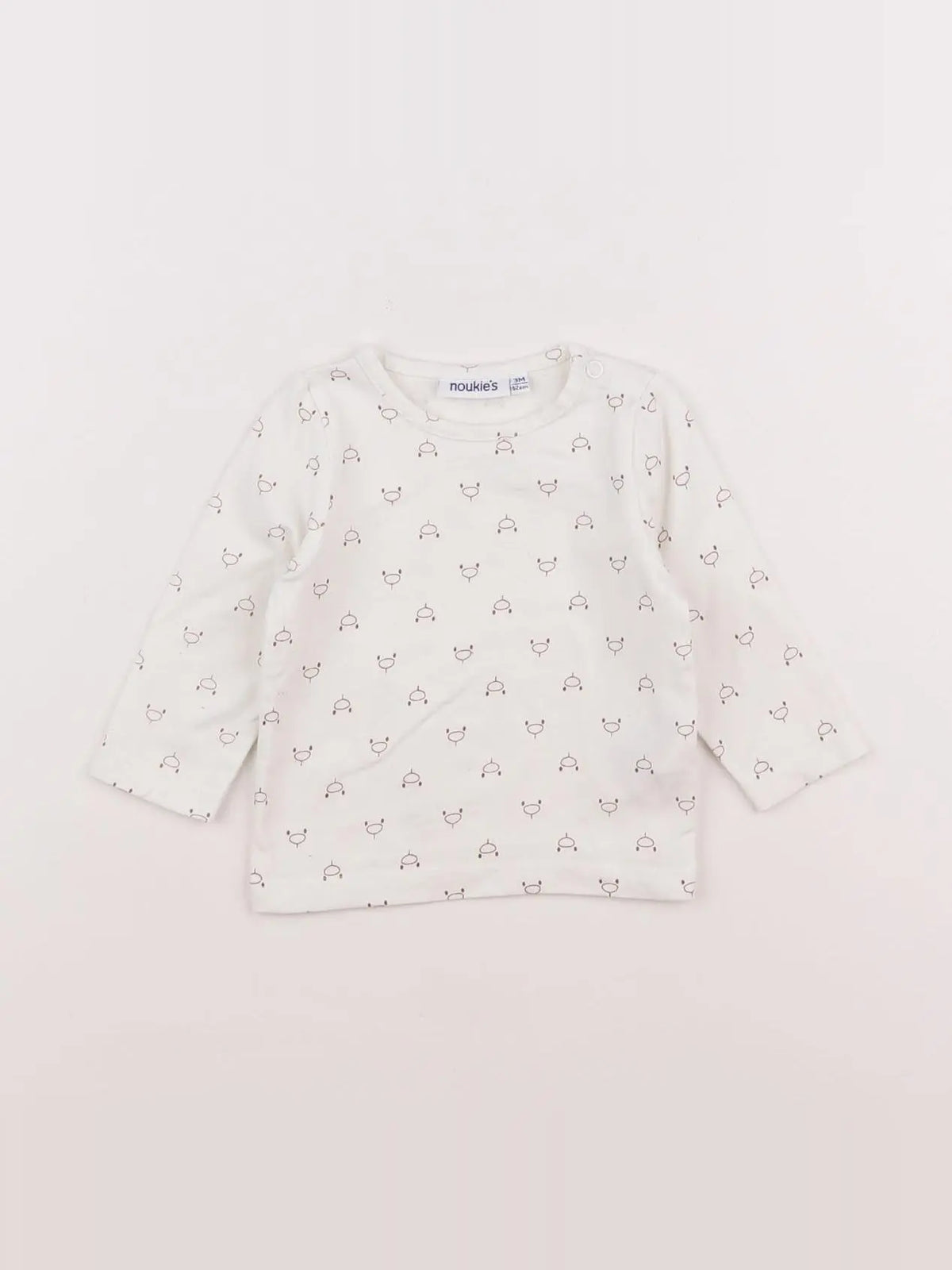 Noukie's - tee-shirt beige, marron - 3 mois