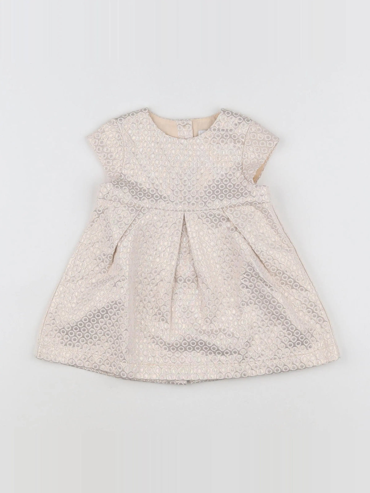 Vertbaudet - robe or - 9 mois