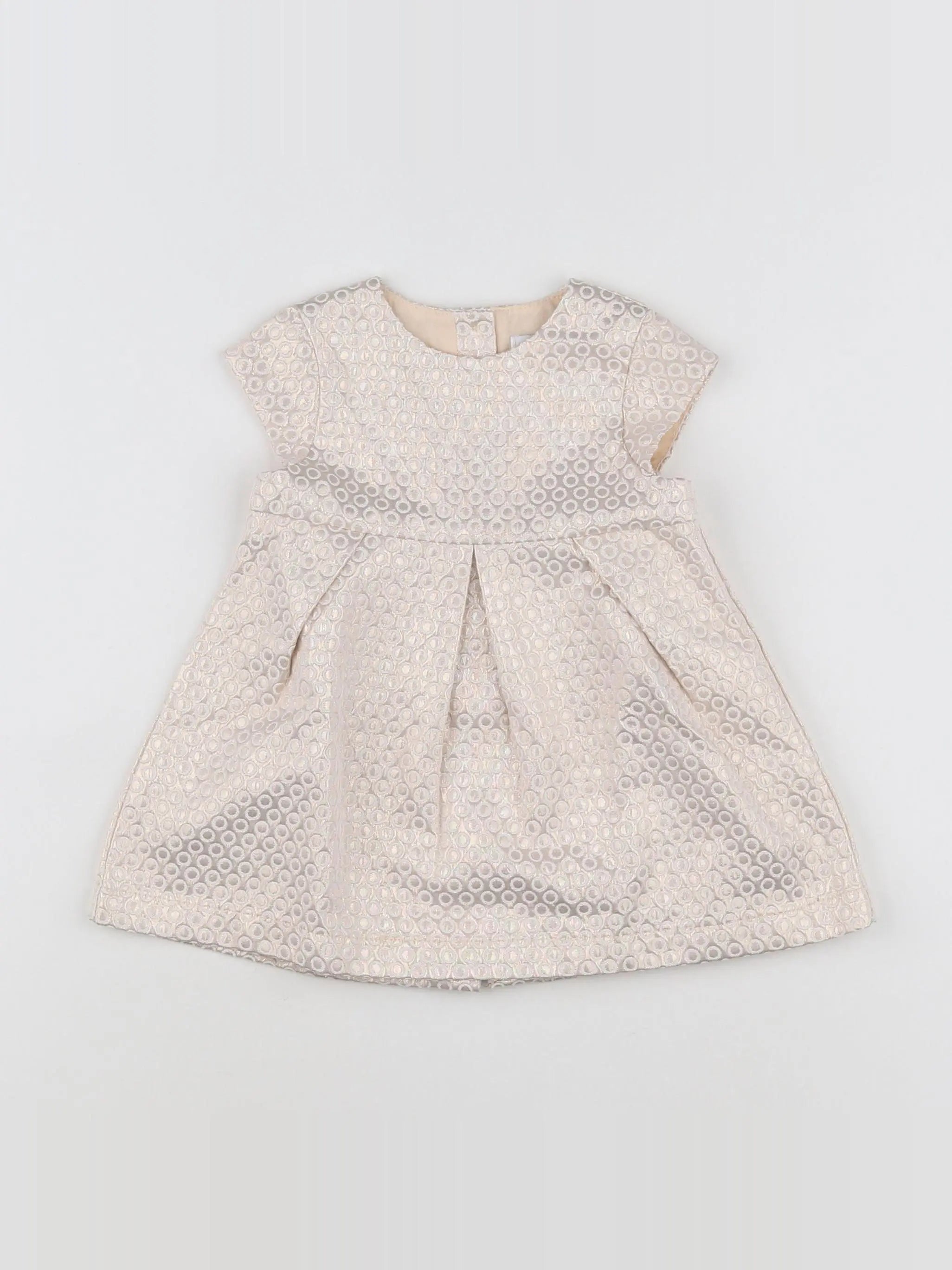 Vertbaudet - robe or - 9 mois