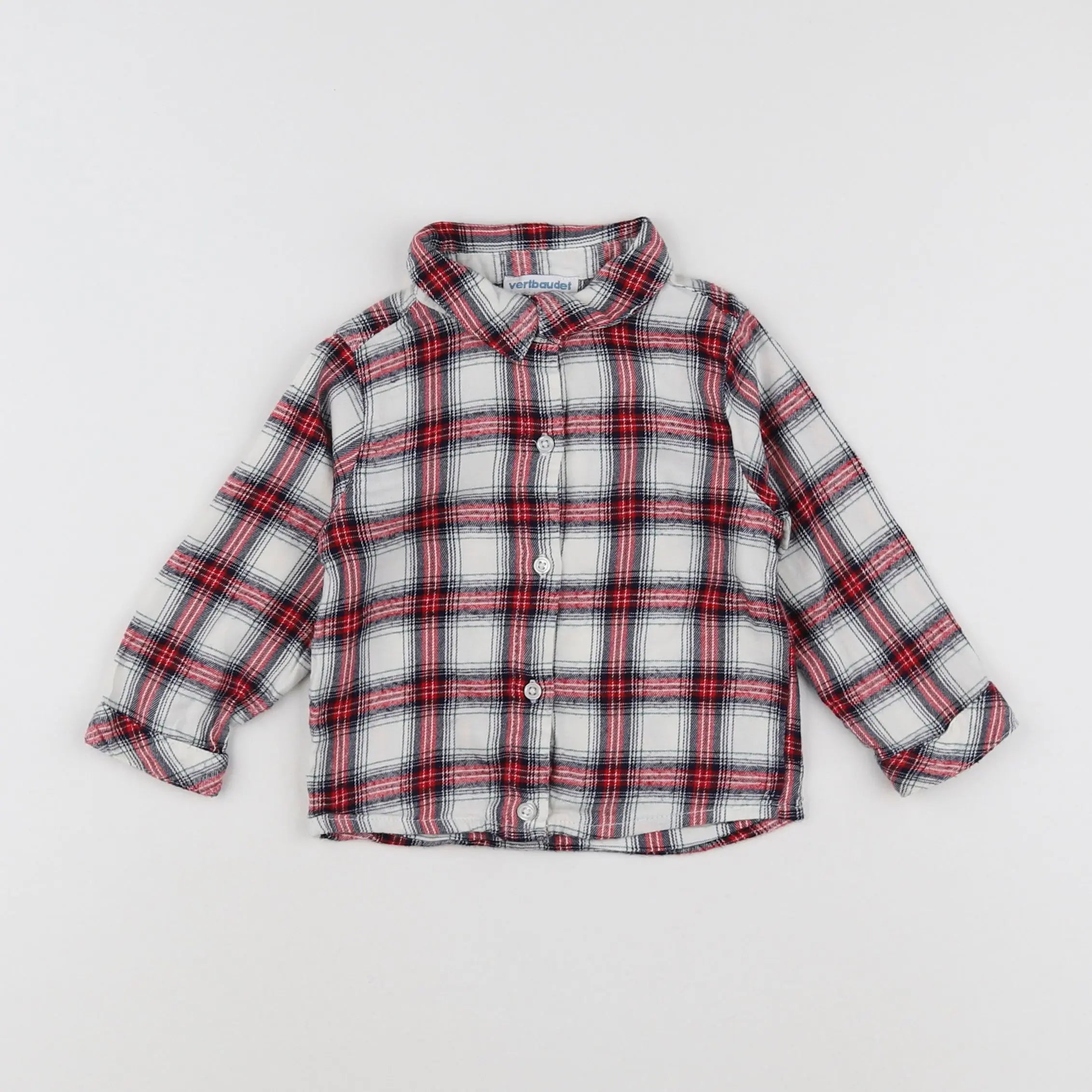 Vertbaudet - chemise multicolore - 12 mois