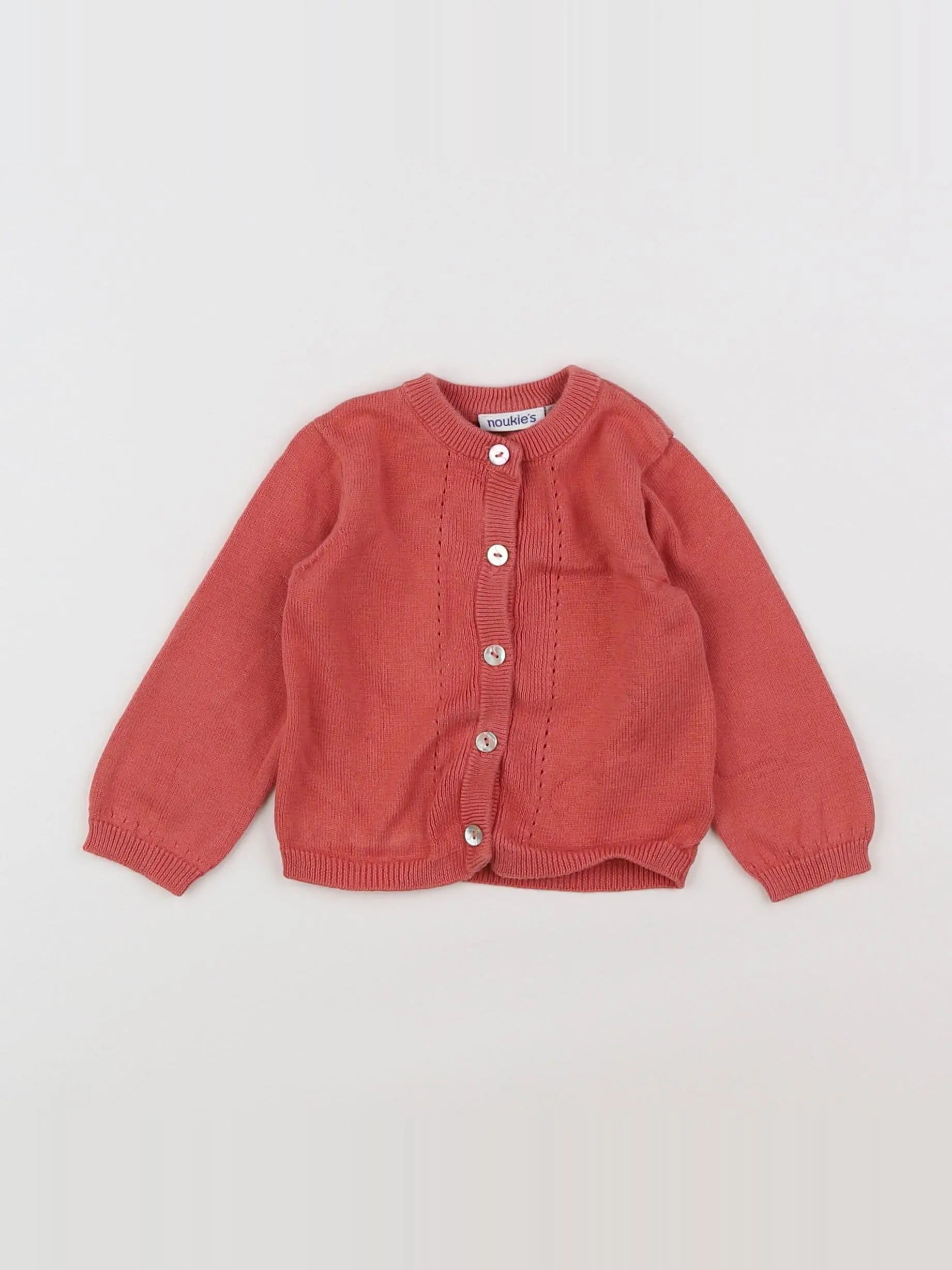 Noukie's - gilet orange - 6 mois