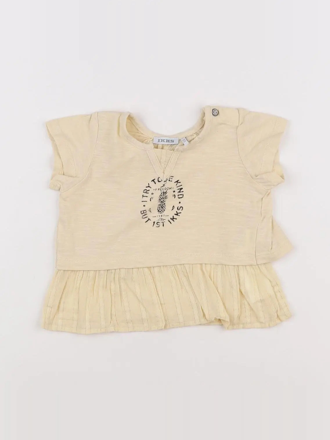 IKKS - tee-shirt or - 12 mois