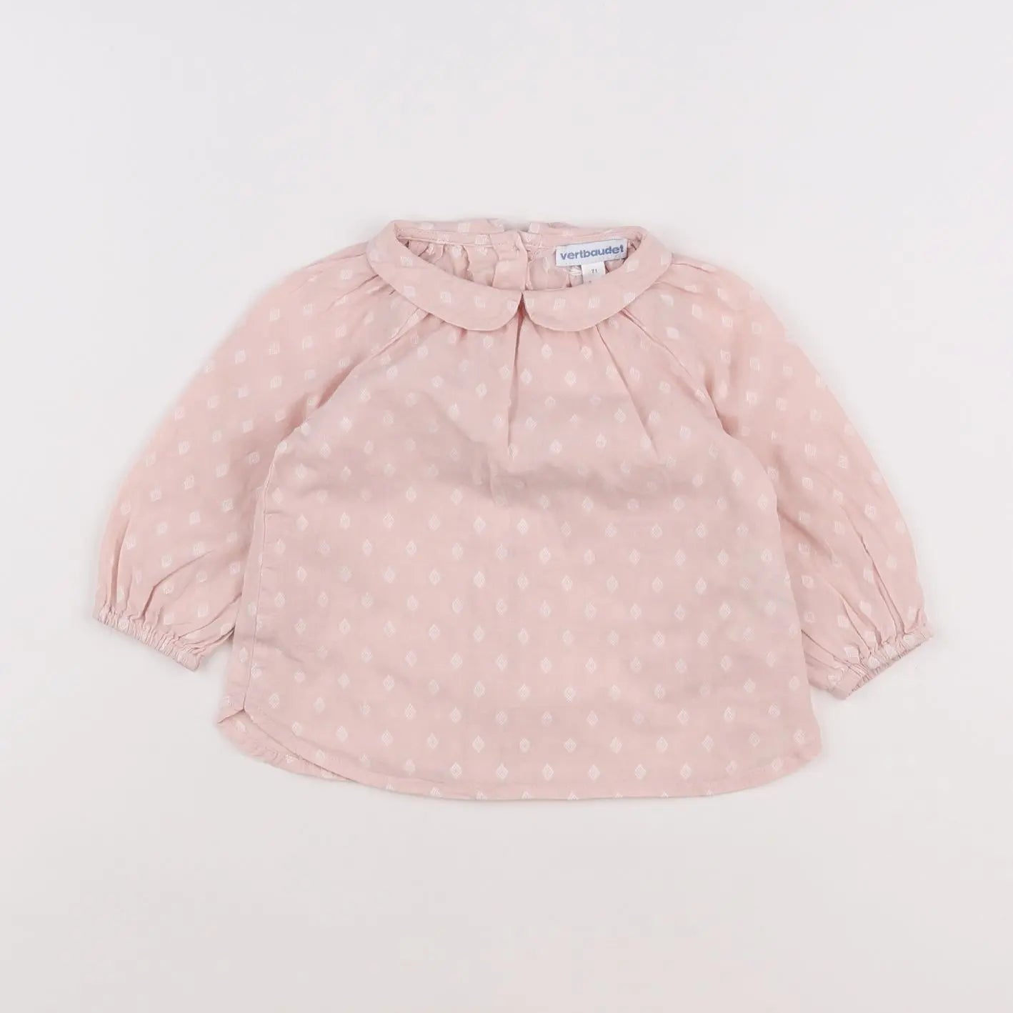 Vertbaudet - blouse rose - 9 mois
