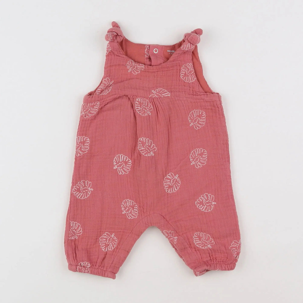 Vertbaudet - combinaison rose - 3 mois