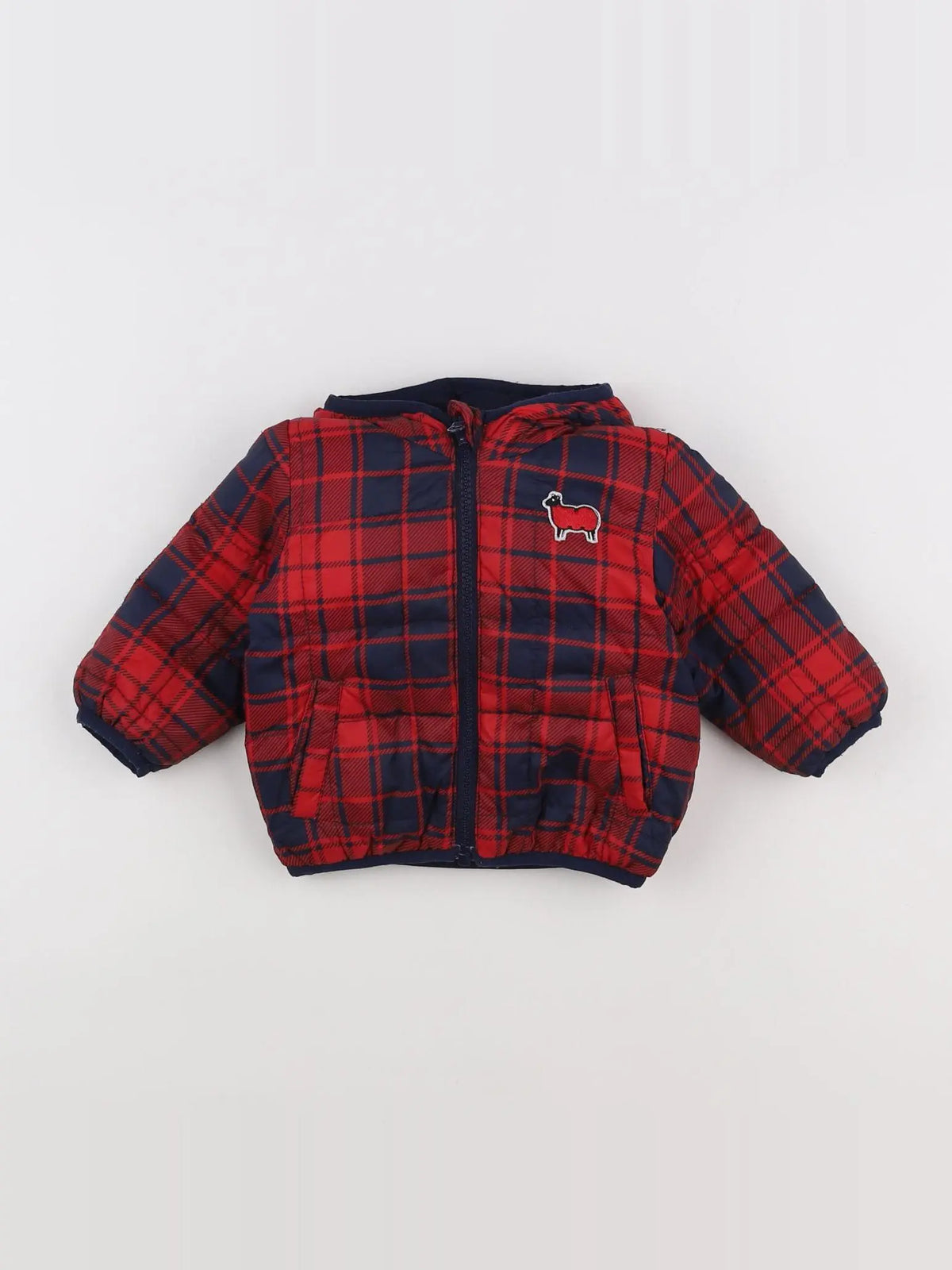 Benetton - doudoune multicolore - 3/6 mois
