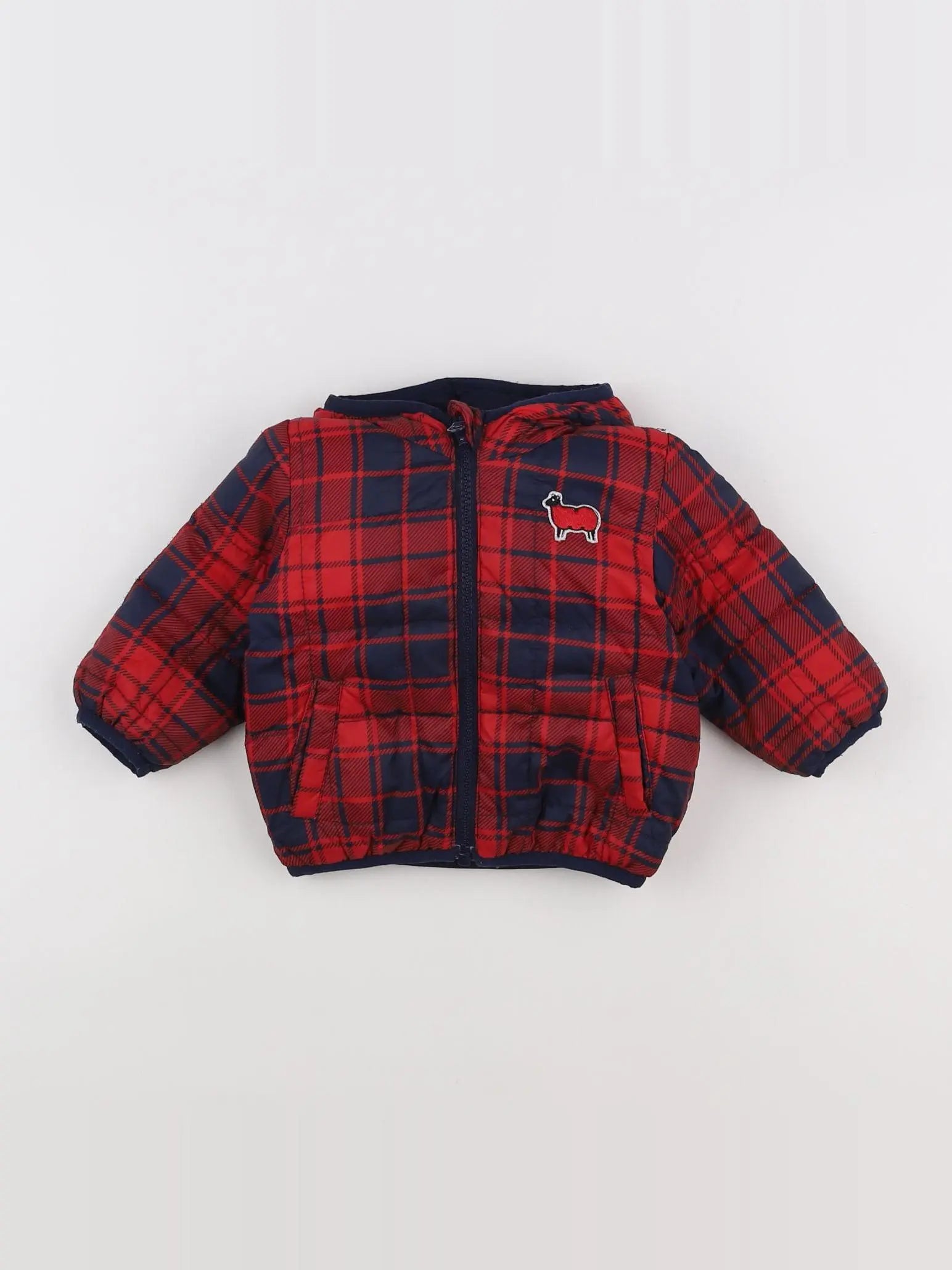 Benetton - doudoune multicolore - 3/6 mois