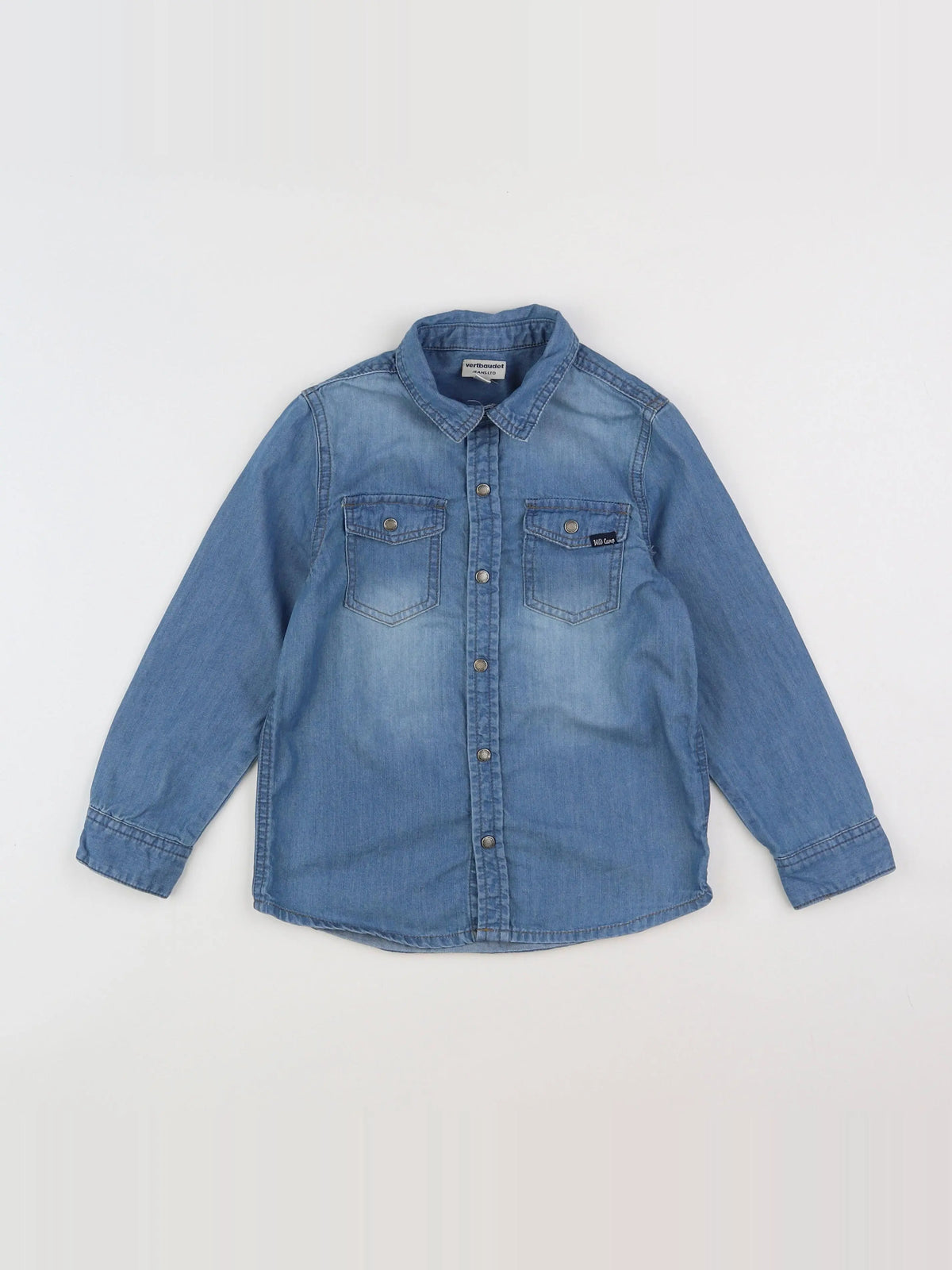 Vertbaudet - chemise bleu - 6 ans