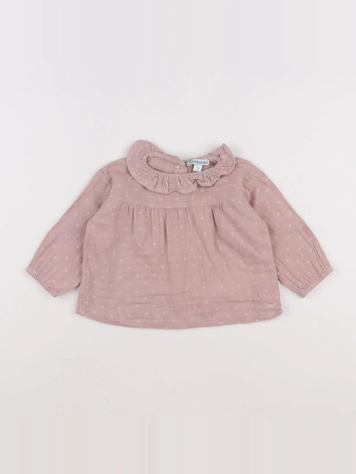 Vertbaudet - blouse rose - 12 mois