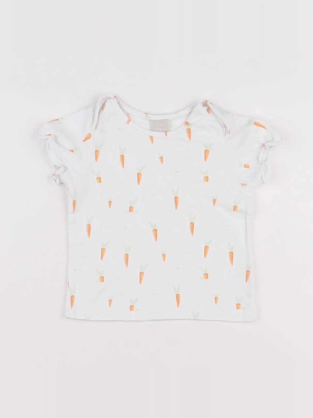 John Lewis - maillot de corps blanc - 9/12 mois