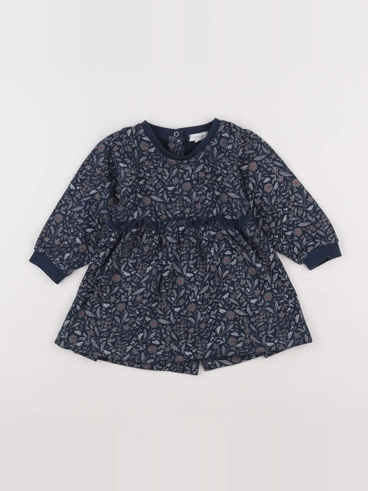 Vertbaudet - robe bleu - 12 mois