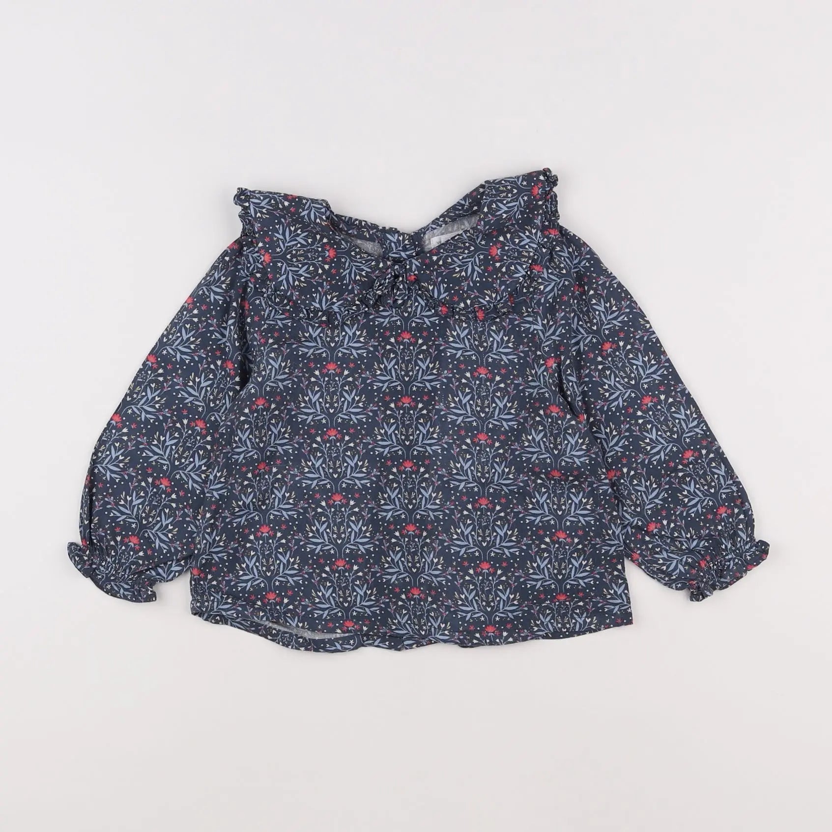Vertbaudet - blouse bleu - 18 mois