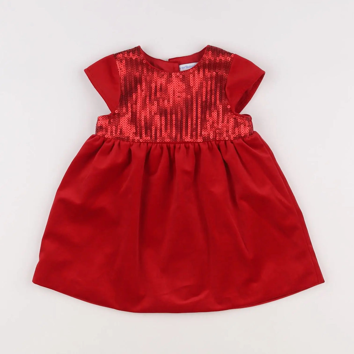Vertbaudet - robe rouge - 18 mois