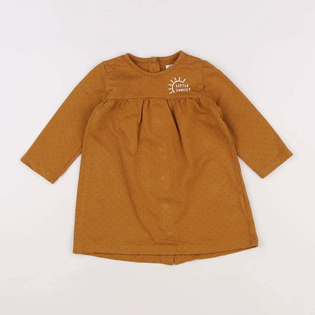Vertbaudet - robe marron - 18 mois