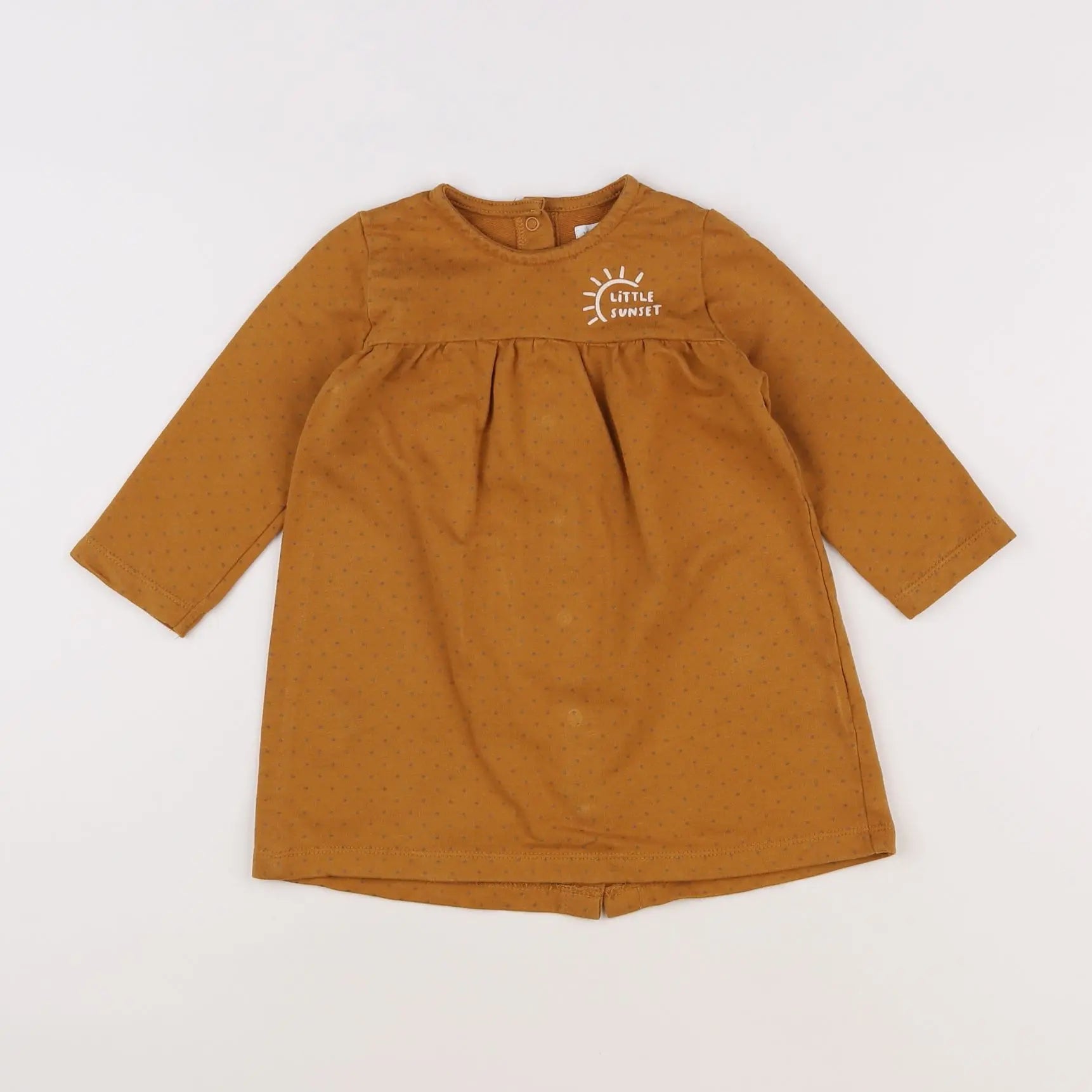 Vertbaudet - robe marron - 18 mois