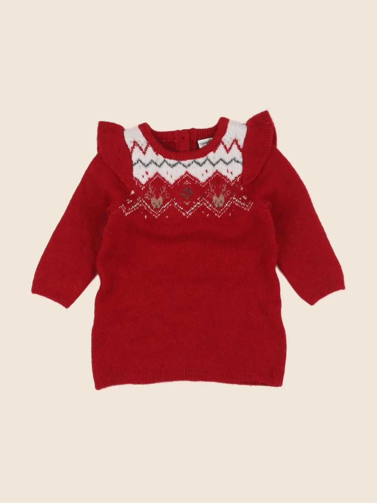Vertbaudet - robe rouge - 6 mois