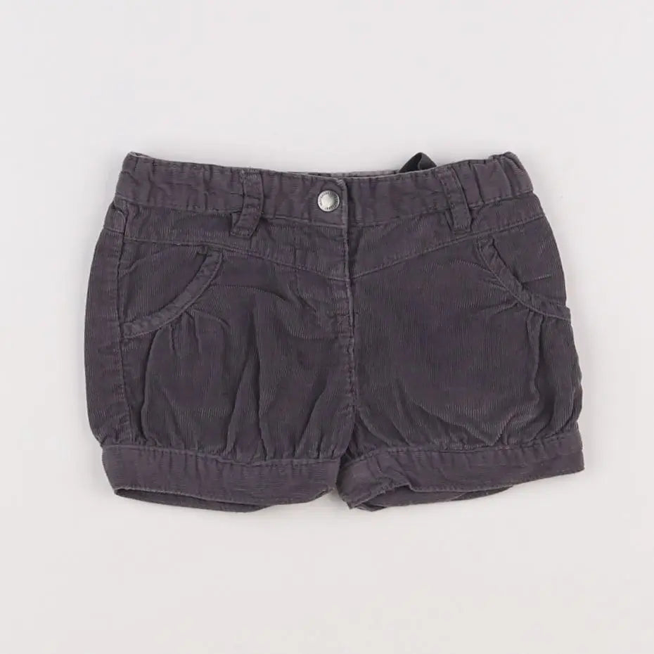 Vertbaudet - short marron - 12 mois