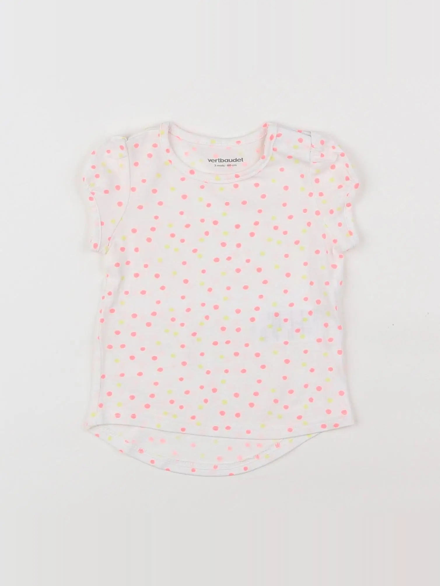 Vertbaudet - tee-shirt multicolore - 3 mois