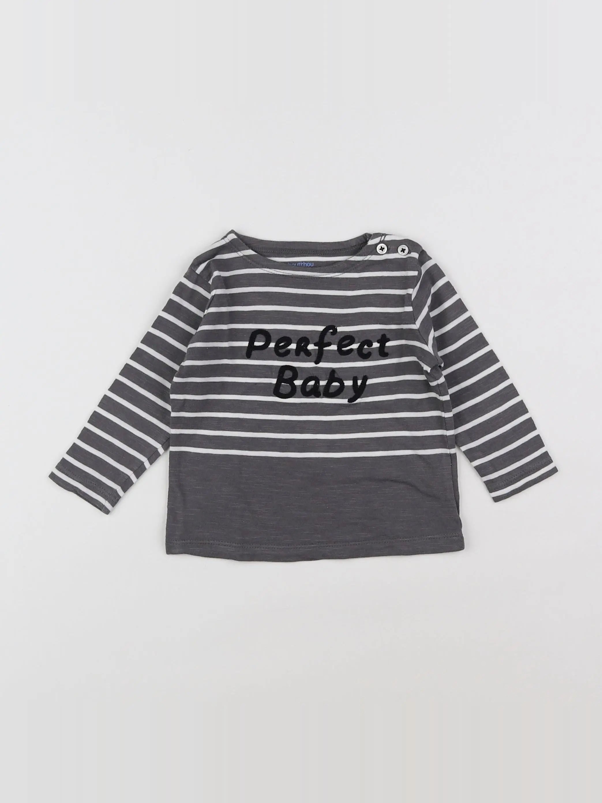 Boutchou - tee-shirt gris - 6 mois