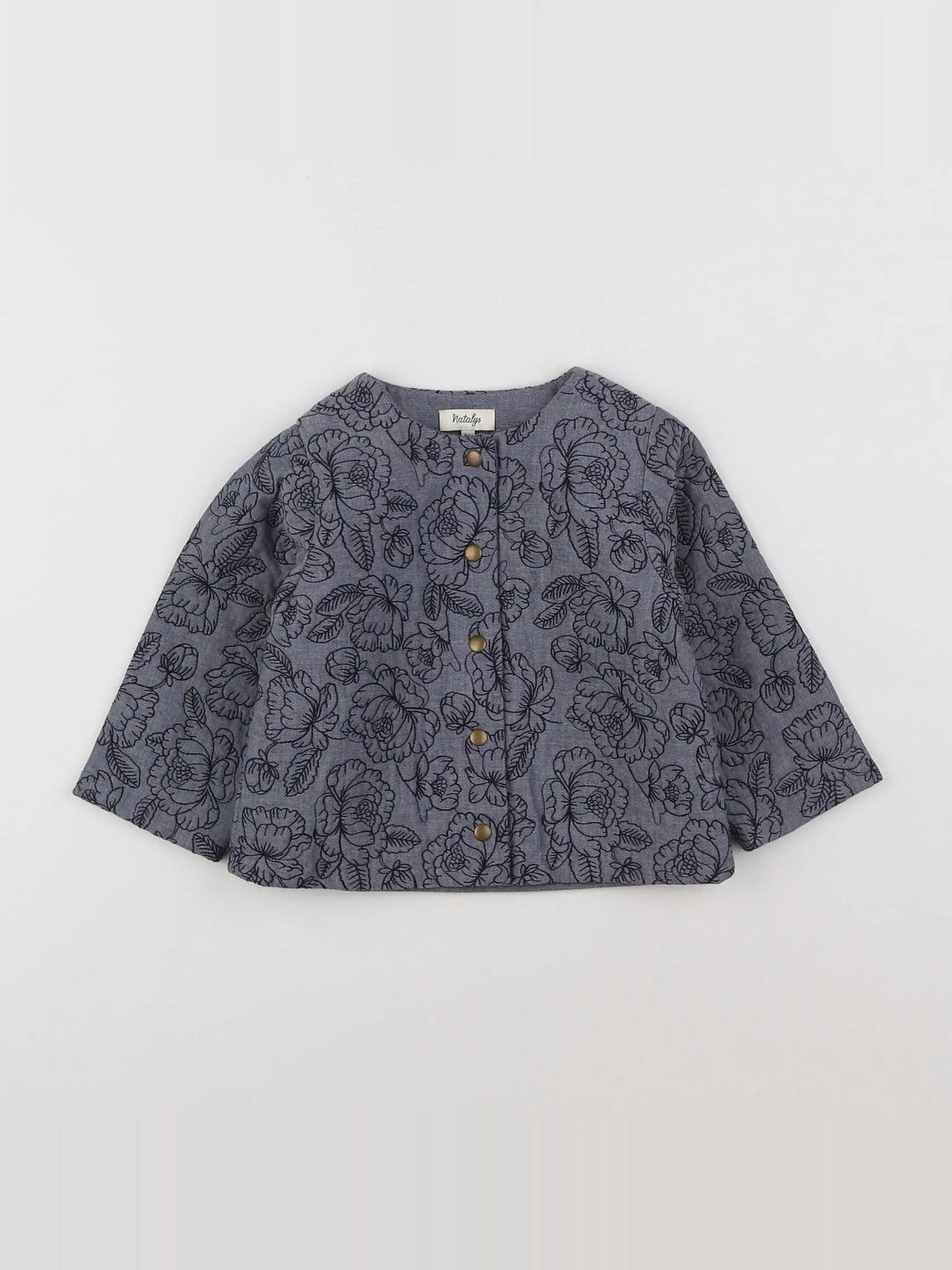 Natalys - veste bleu - 6 mois