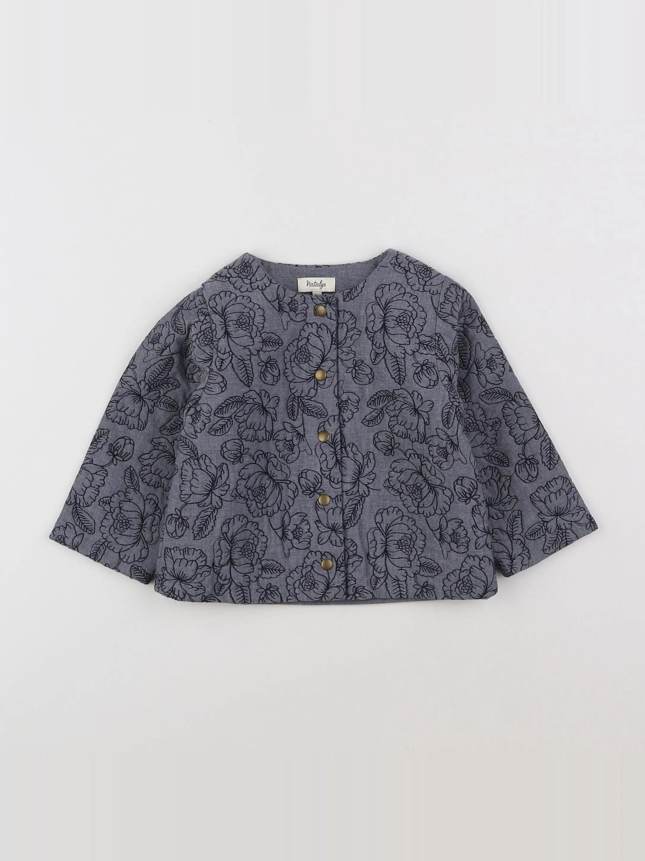Natalys - veste bleu - 6 mois