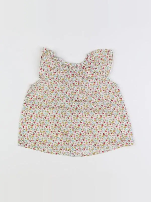 Boutchou - blouse blanc - 12 mois