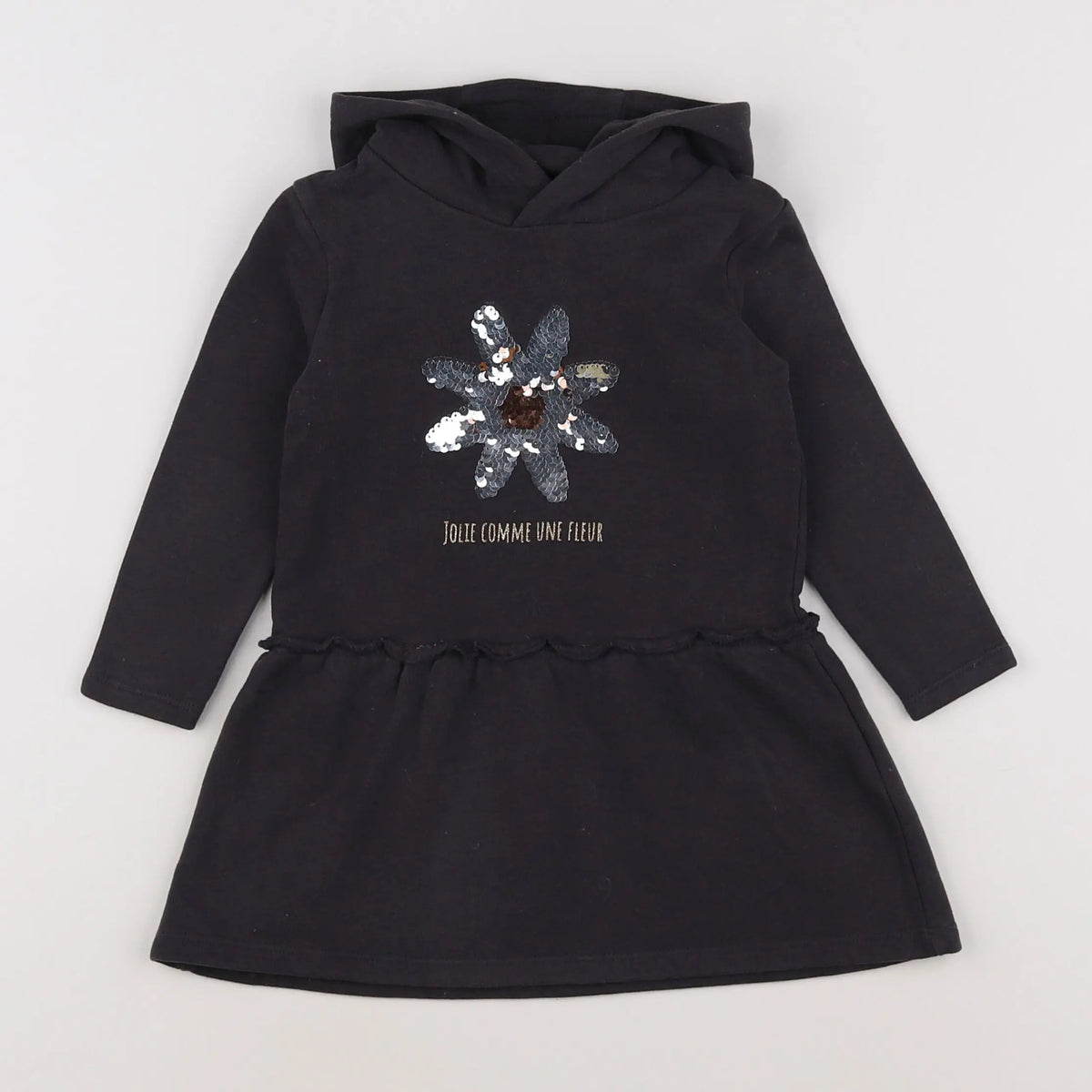 Vertbaudet - robe gris - 2 ans