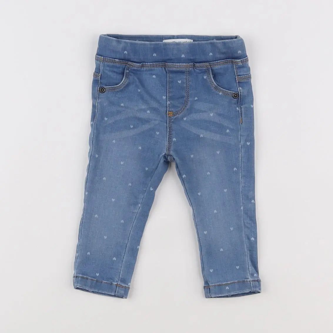 Vertbaudet - jegging bleu - 6 mois