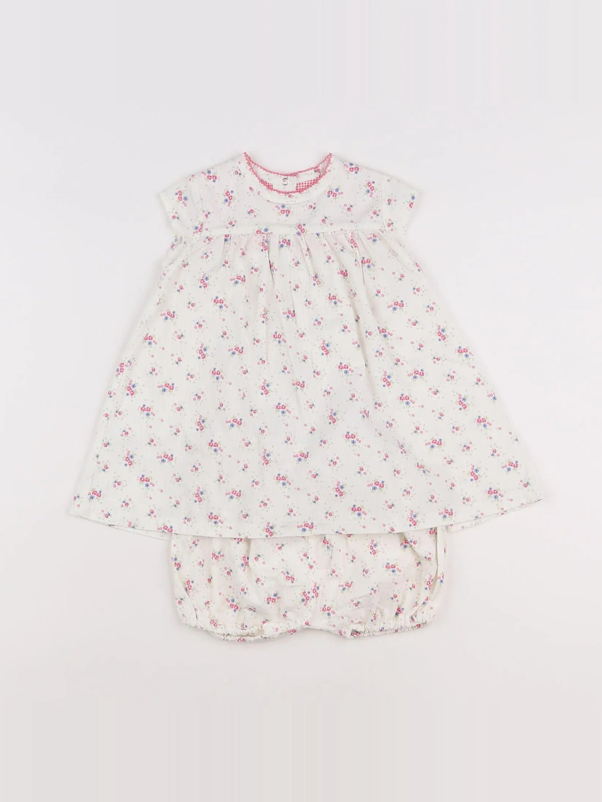 Petit Bateau - robe multicolore - 12 mois