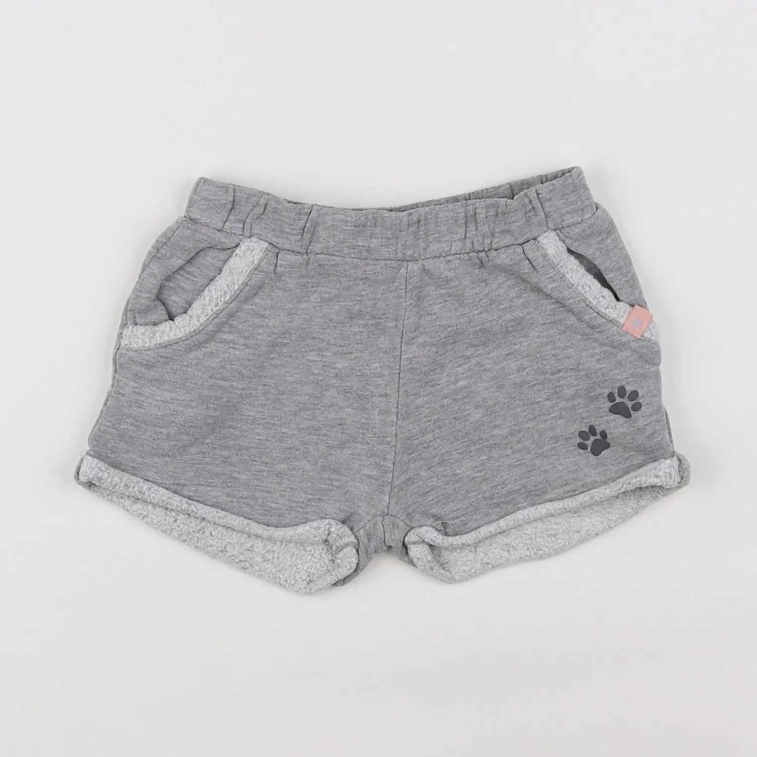 Vertbaudet - short gris - 12 mois