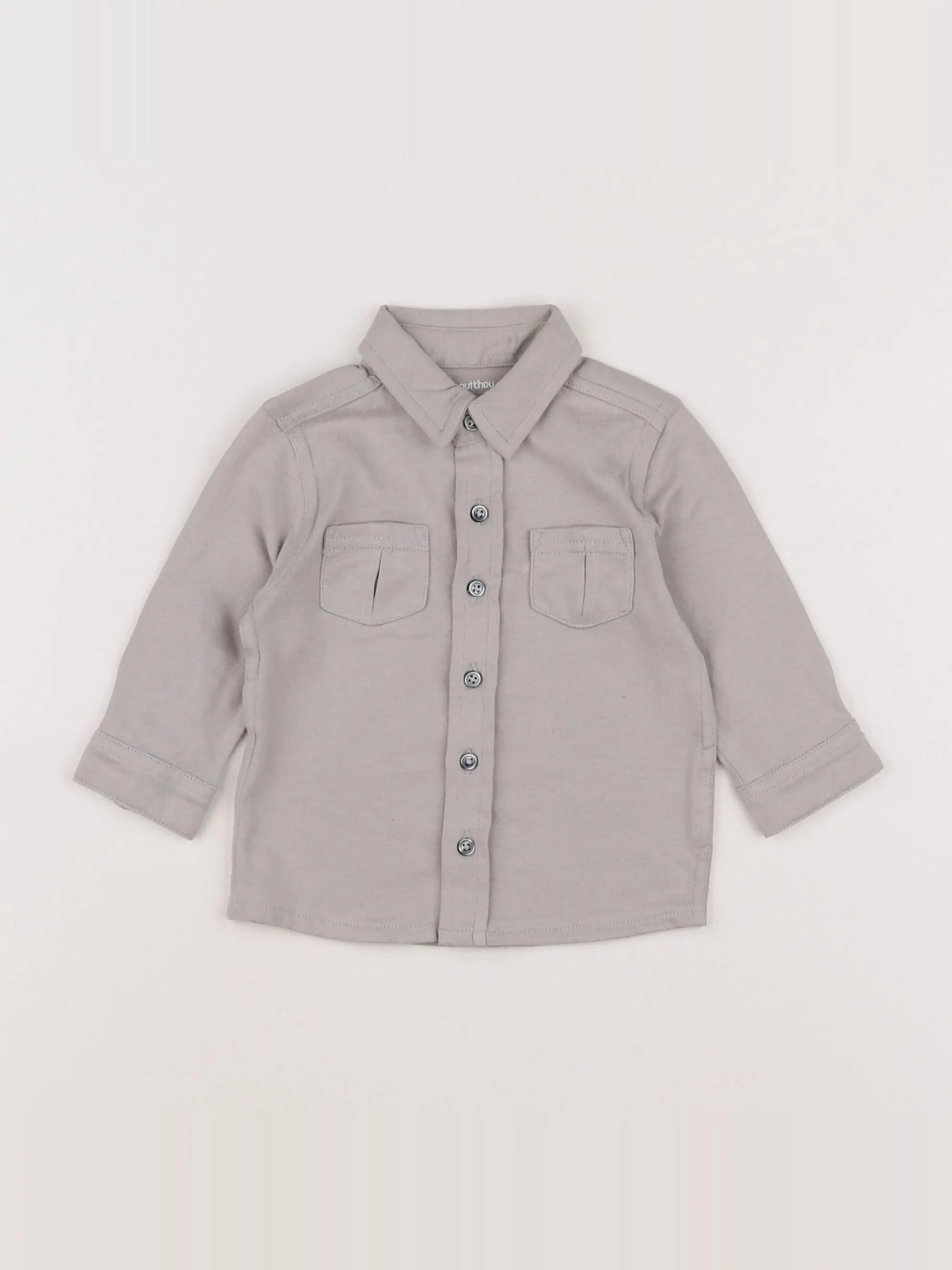 Boutchou - chemise taupe - 6 mois
