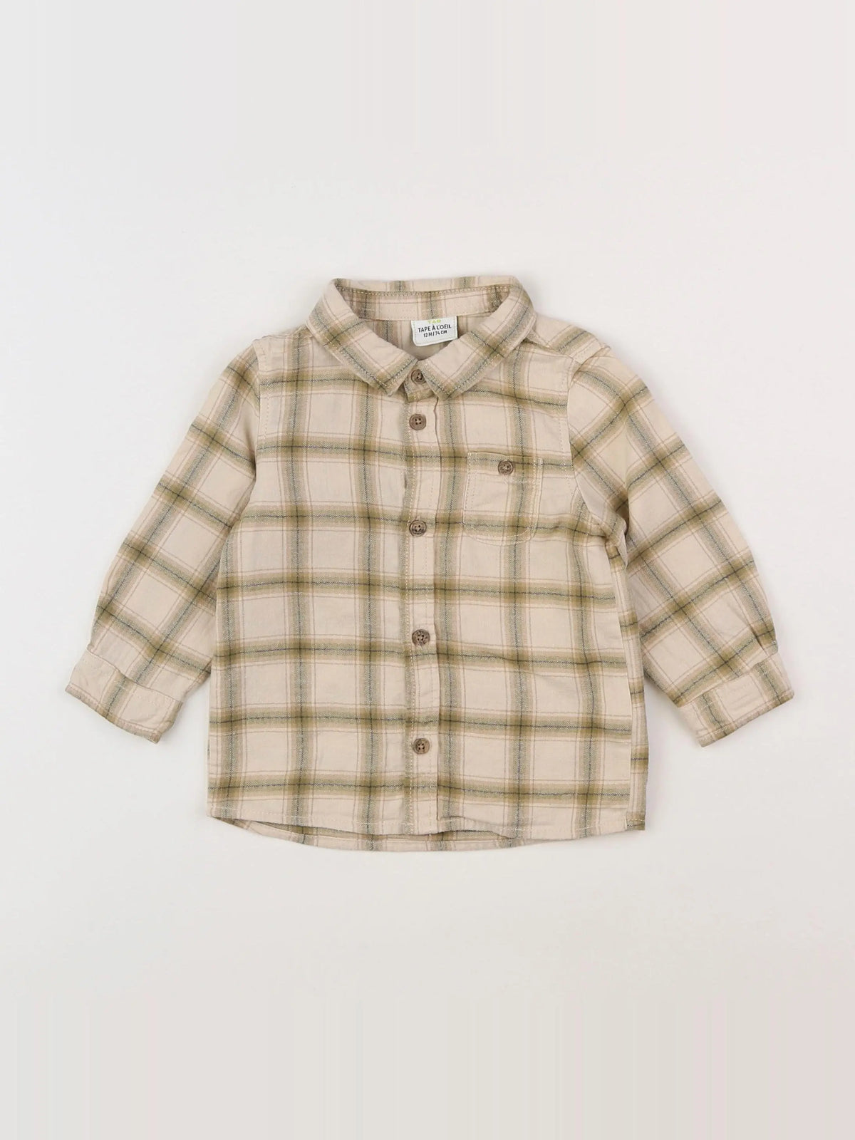 Tape à l'oeil - chemise beige - 12 mois