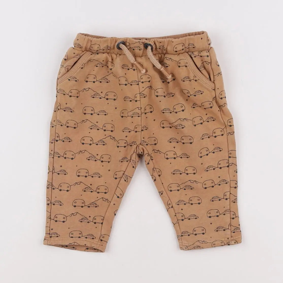 Vertbaudet - pantalon marron - 9 mois